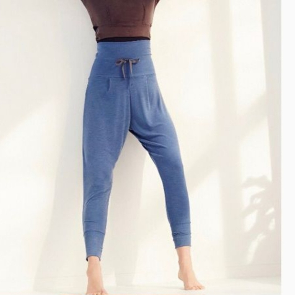 Free People Movement Blue Cozy Up Dance Harem Pants Medium